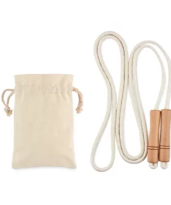 Alternative view of Corde à sauter en bois et coton – JUMP